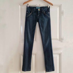 MARCIANO Womens Low Rise Straight Leg Stretch Med Wash Jeans SZ 25 x L31.5